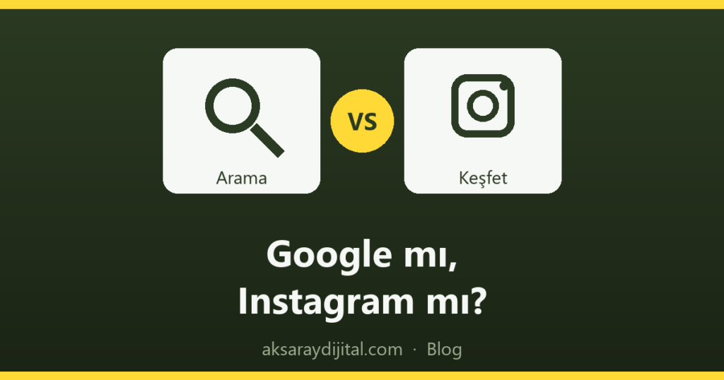 Google reklamları ile Instagram reklamları karşılaştırması illüstrasyonu